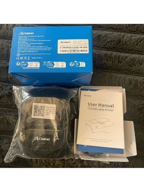 CLABEL Label Maker Machine with Tape, 221B Thermal Bluetooth Label Printer